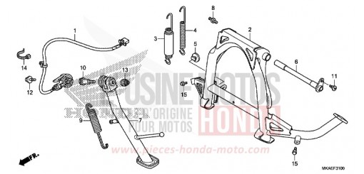BEQUILLE NC750DG de 2016